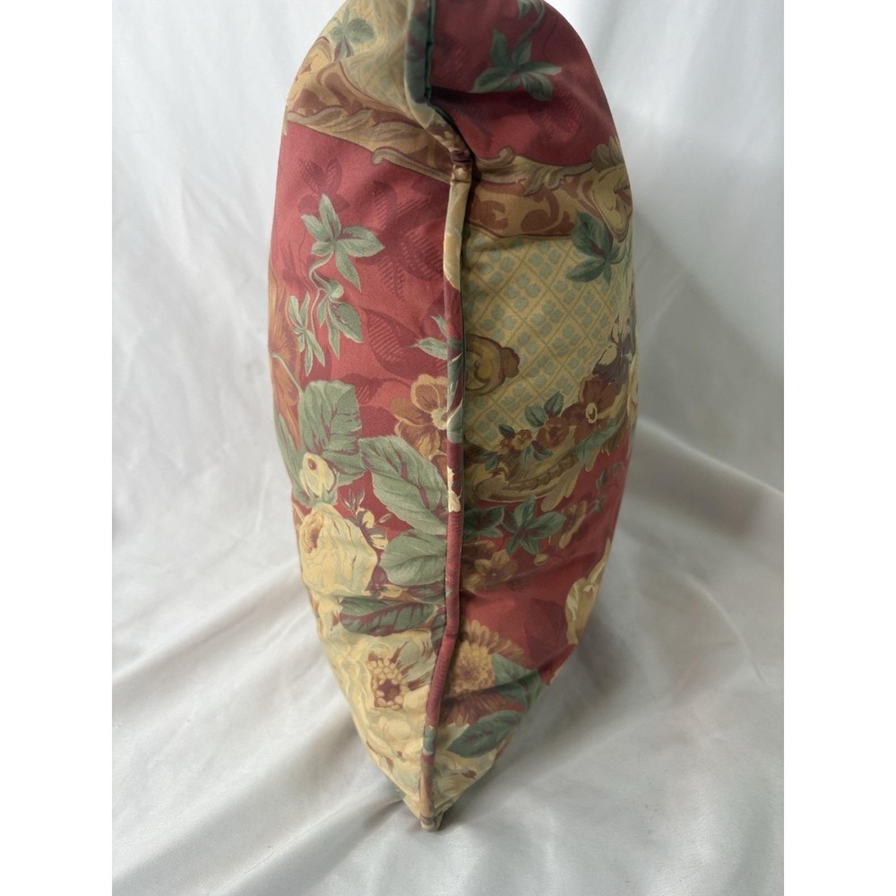 Vintage Sheridan Australia Pair of Floral Throw Pillows 16"x16" Cottagecore 90s - Picture 5 of 5